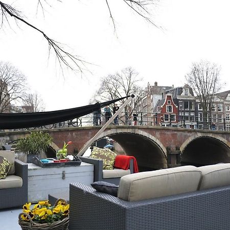 Houseboat Prinsheerlijk Otel Amsterdam Oda fotoğraf