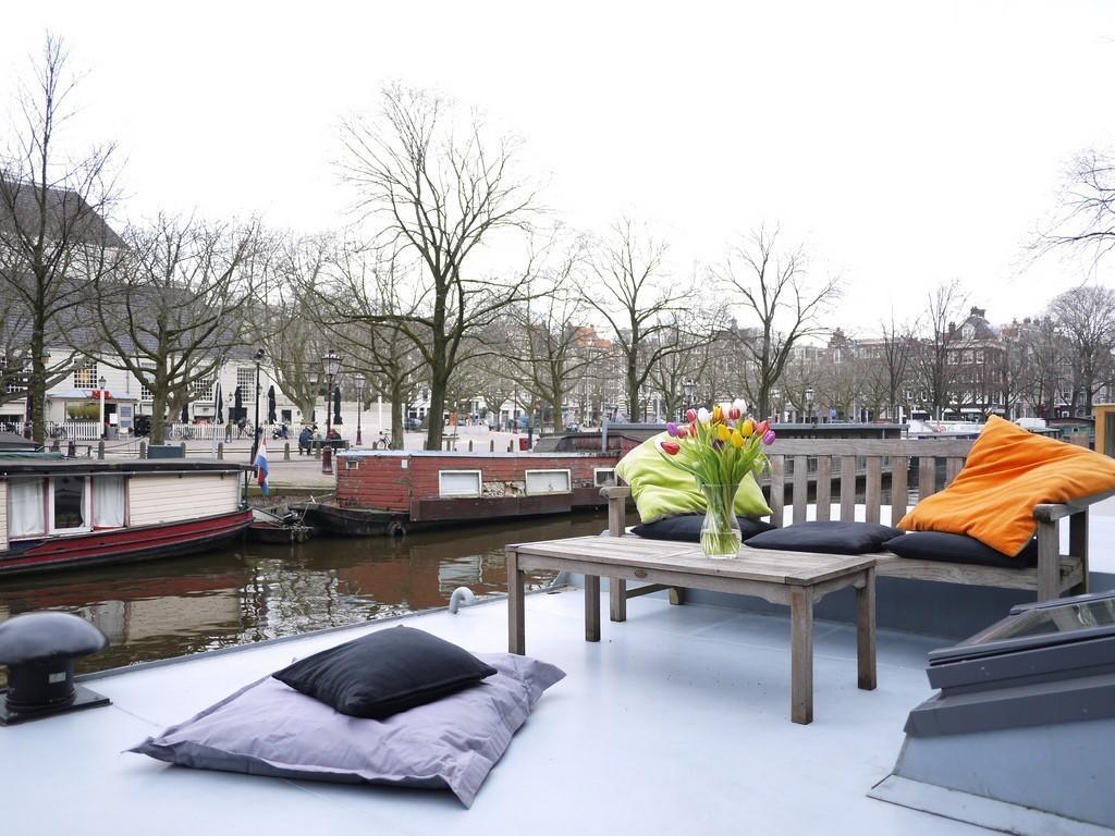 Houseboat Prinsheerlijk Otel Amsterdam Oda fotoğraf